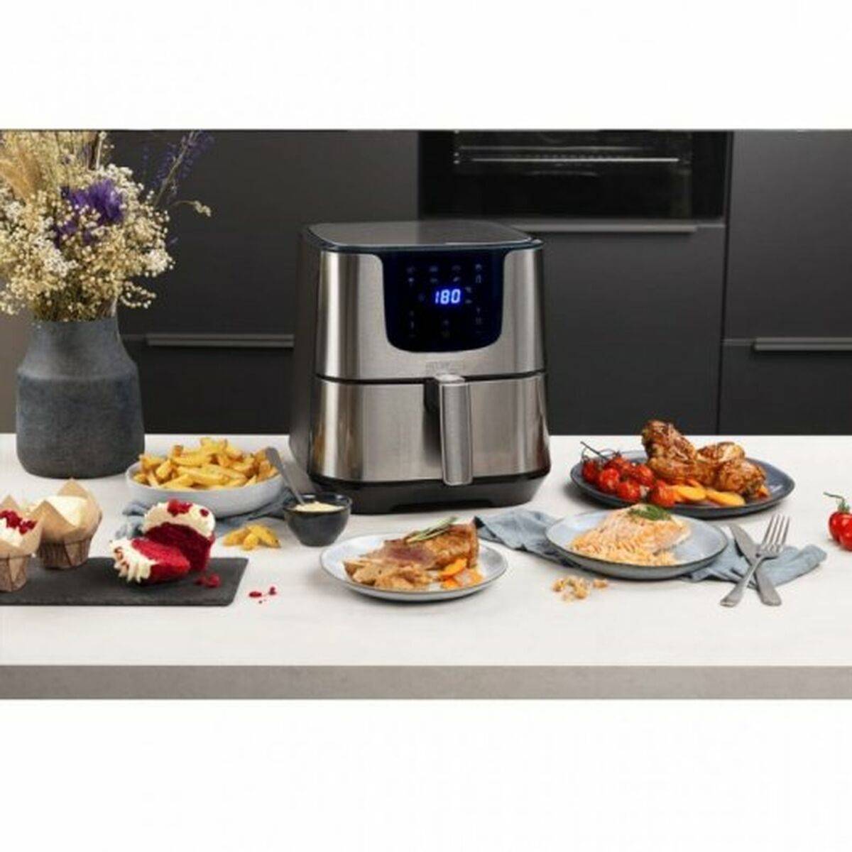 Freidora de Aire Princess 182060 1700 W 5,5 L Plateado