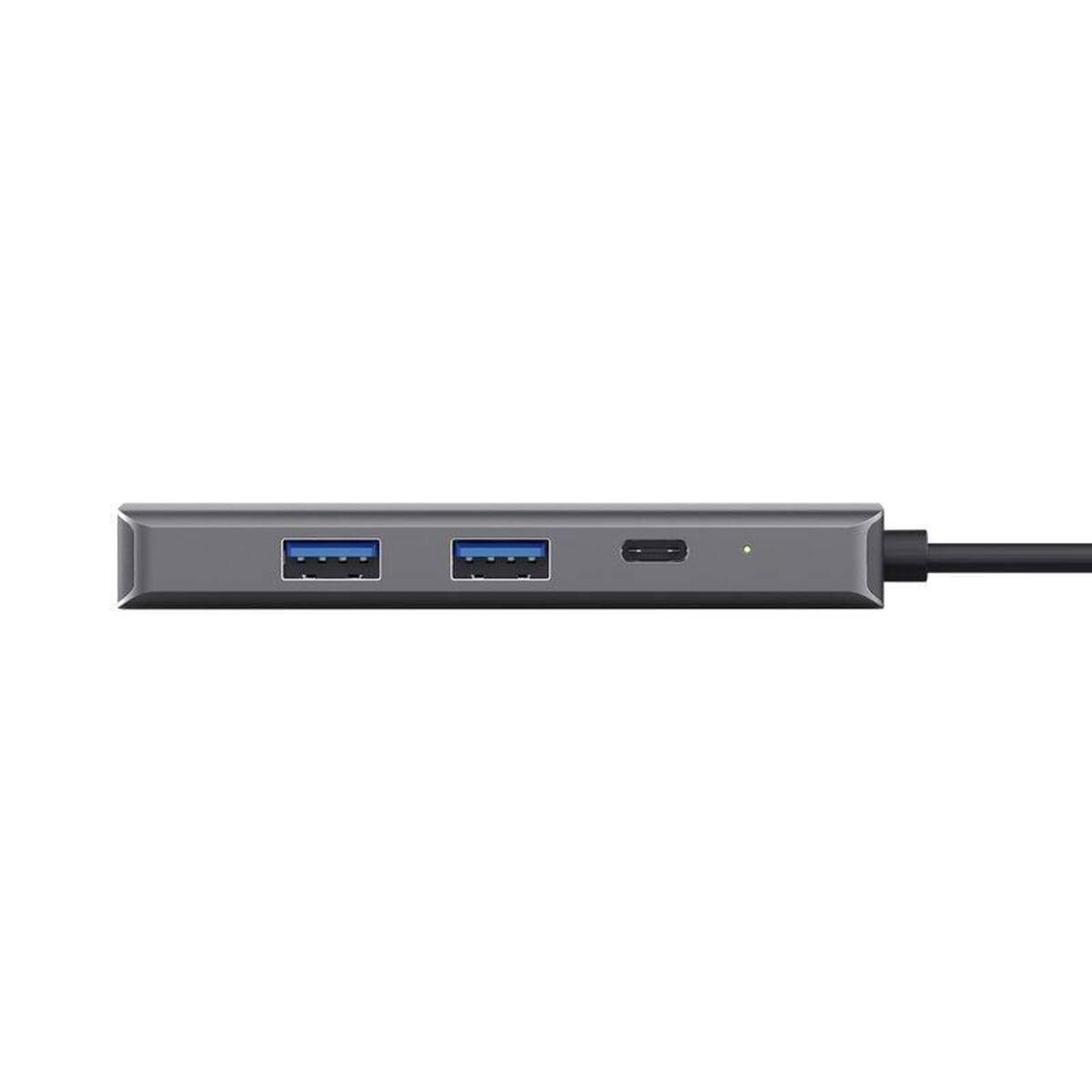 Hub USB Trust 24968 Plateado