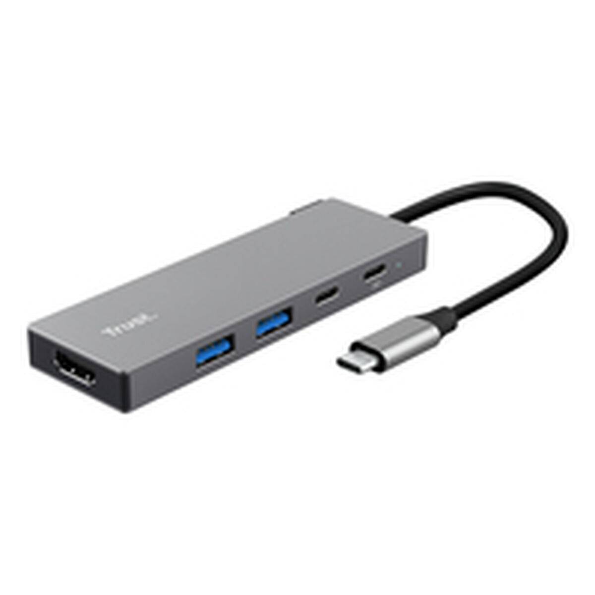 Hub USB Trust 26062 Gris