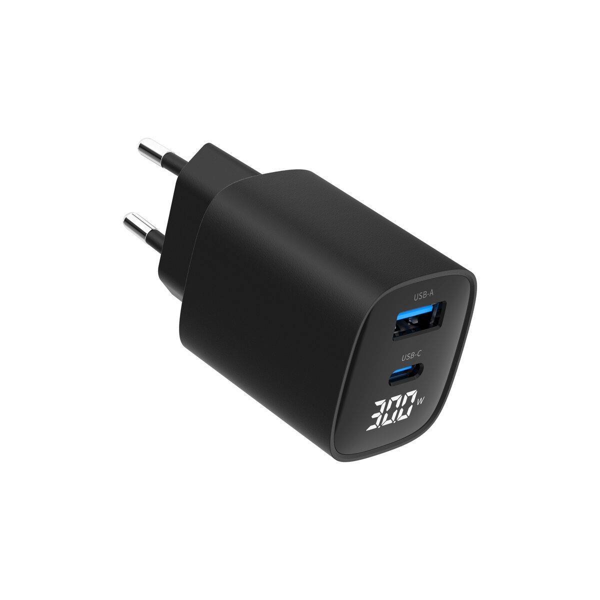 Cargador de Pared GEMBIRD TA-UC-PDQC30LCD-BK-01 Negro 30 W