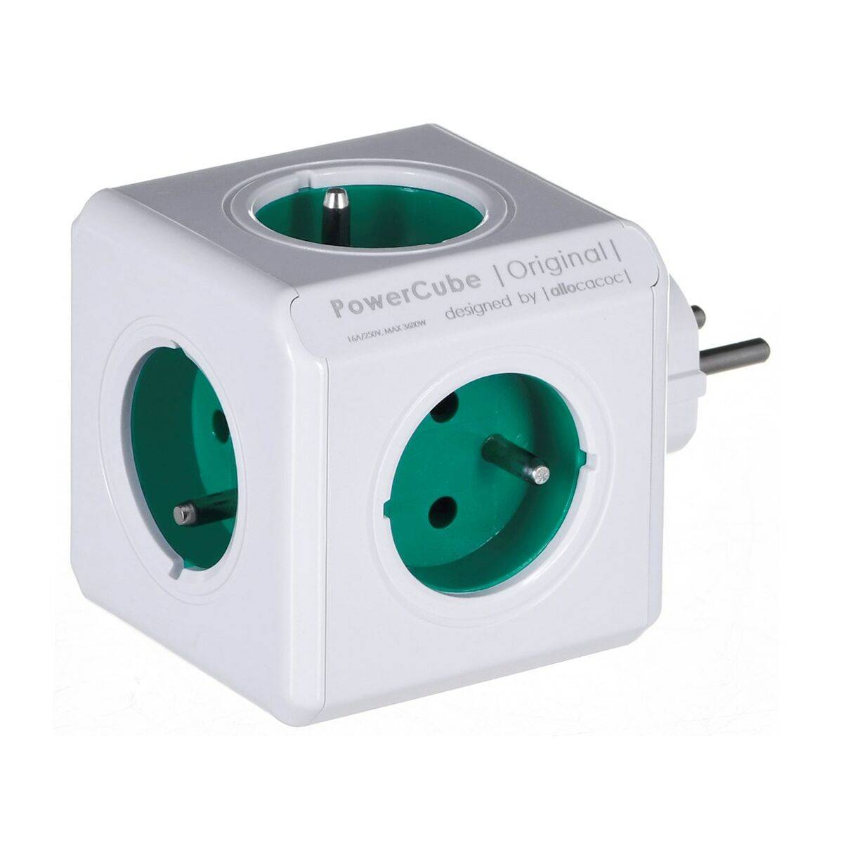 Ladrón de enchufe Allocacoc 2100GN/FRORPC 230 V 16 A 5 Enchufes