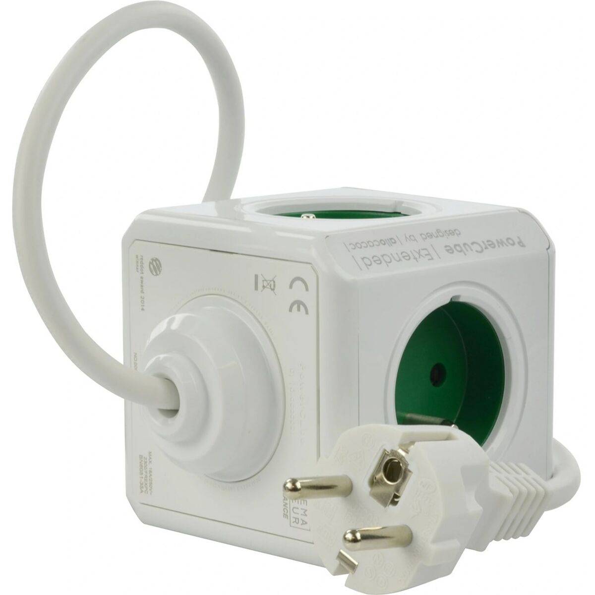 Ladrón de enchufe Allocacoc 2300GN/FREXPC 16 A 5 Enchufes