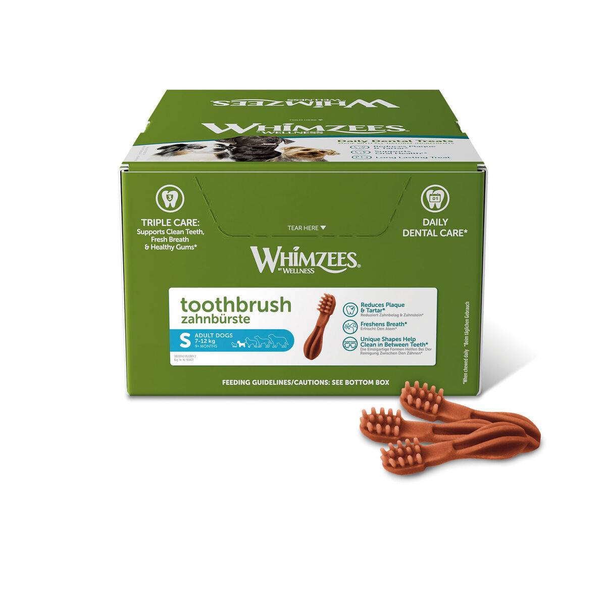 Golosina de Cuidado Dental Whimzees ToothBrush (150 Unidades)