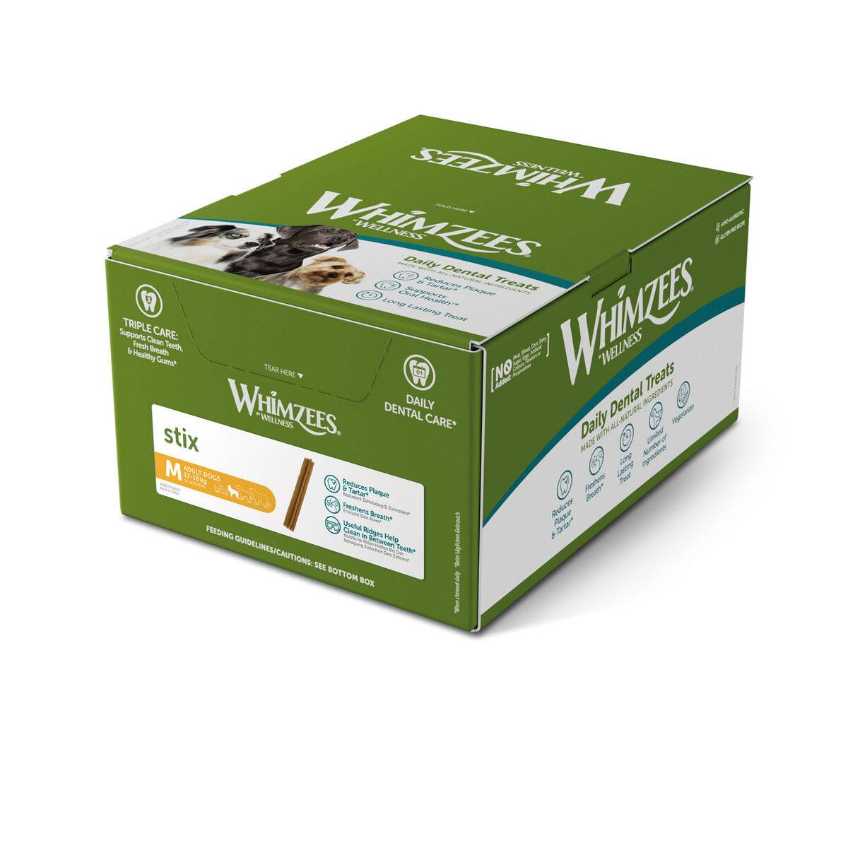 Golosina de Cuidado Dental Whimzees Stix (100 Unidades)