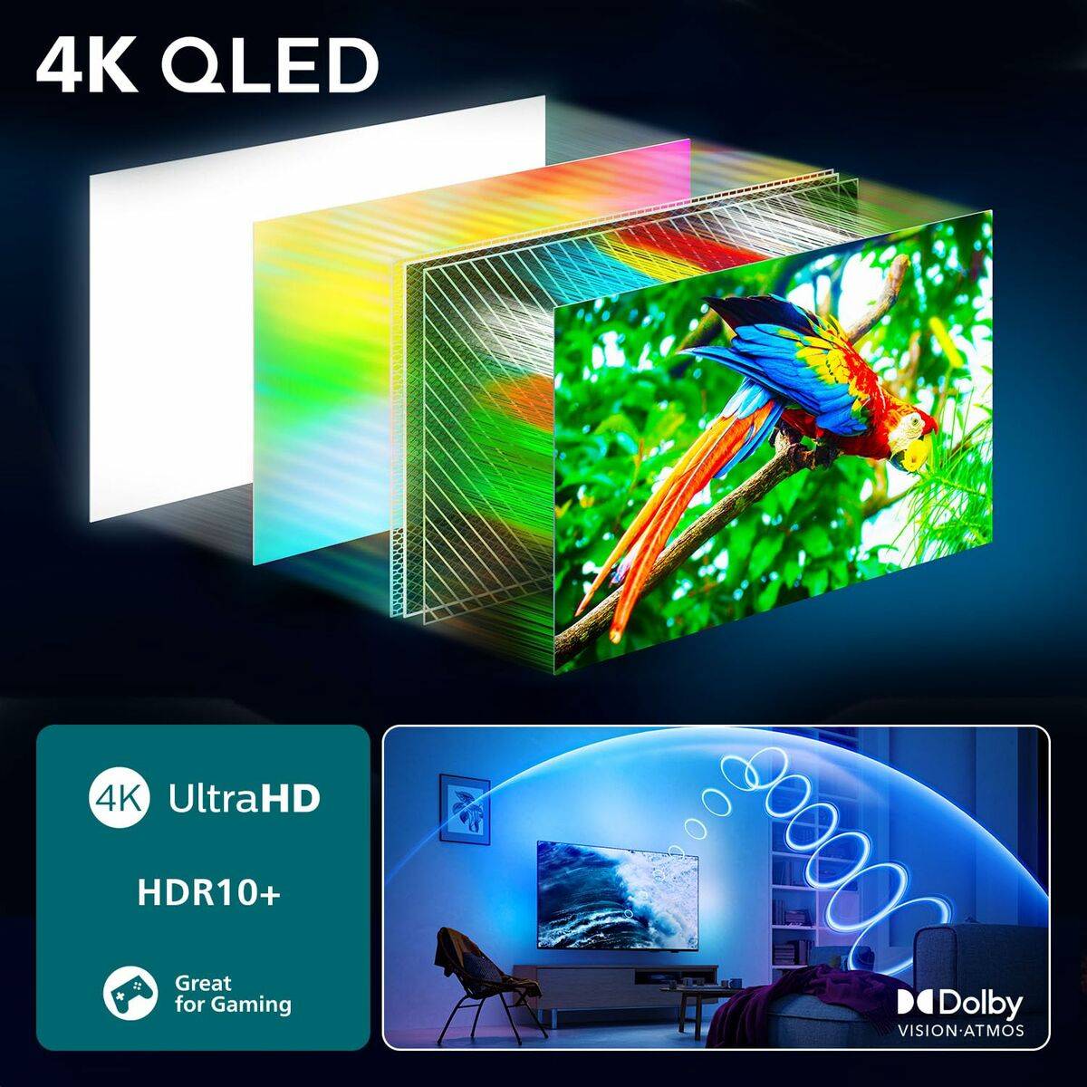 Smart TV Philips 43PUS9010/12 4K Ultra HD 43" LED HDR QLED