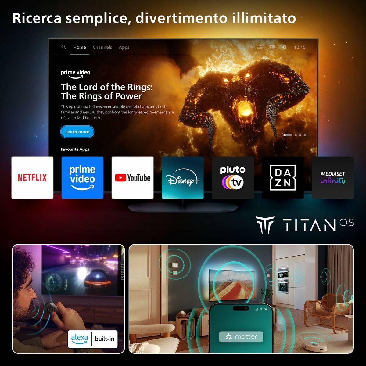 Smart TV Philips 43PUS9010/12 4K Ultra HD 43" LED HDR QLED