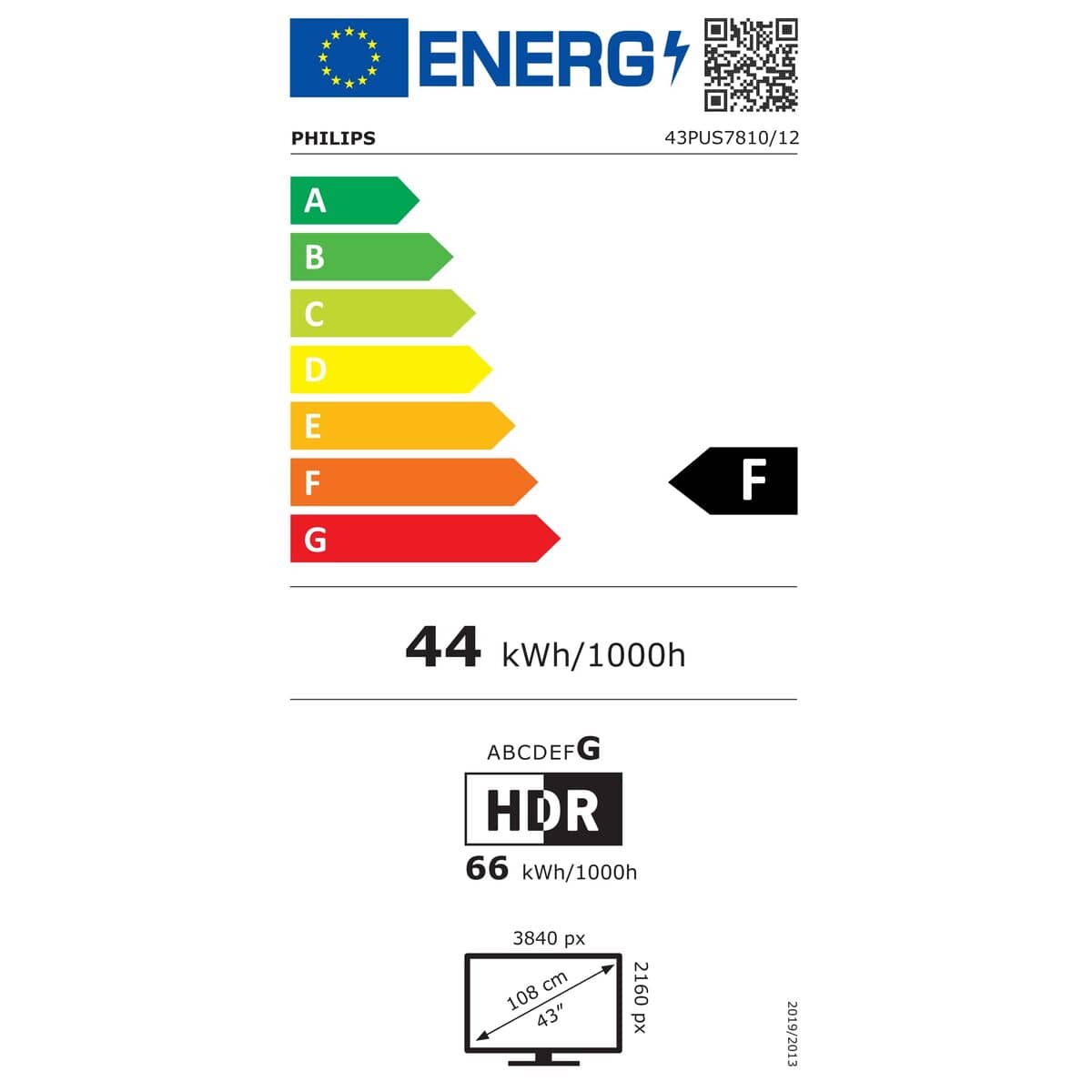 Smart TV Philips 43PUS7810/12 43" 4K Ultra HD LED HDR QLED