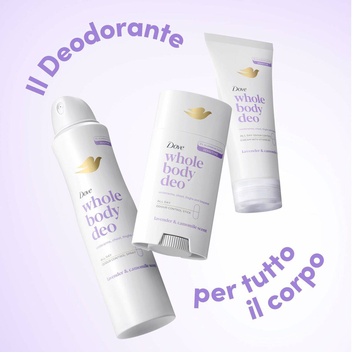 Desodorante en Stick Dove LAVANDA & CAMOMILA 75 ml