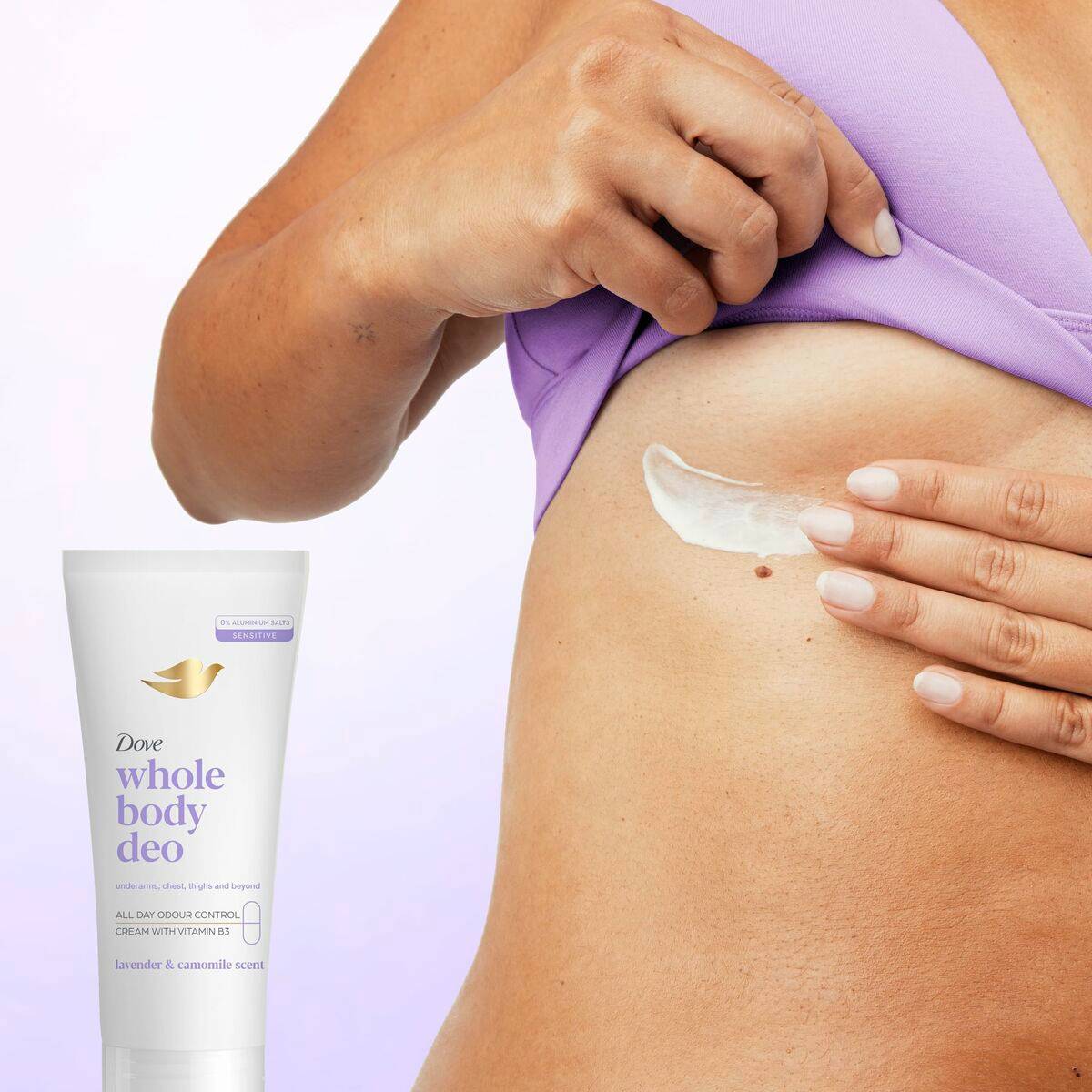 Desodorante en Crema Dove LAVANDA & CAMOMILA 75 ml