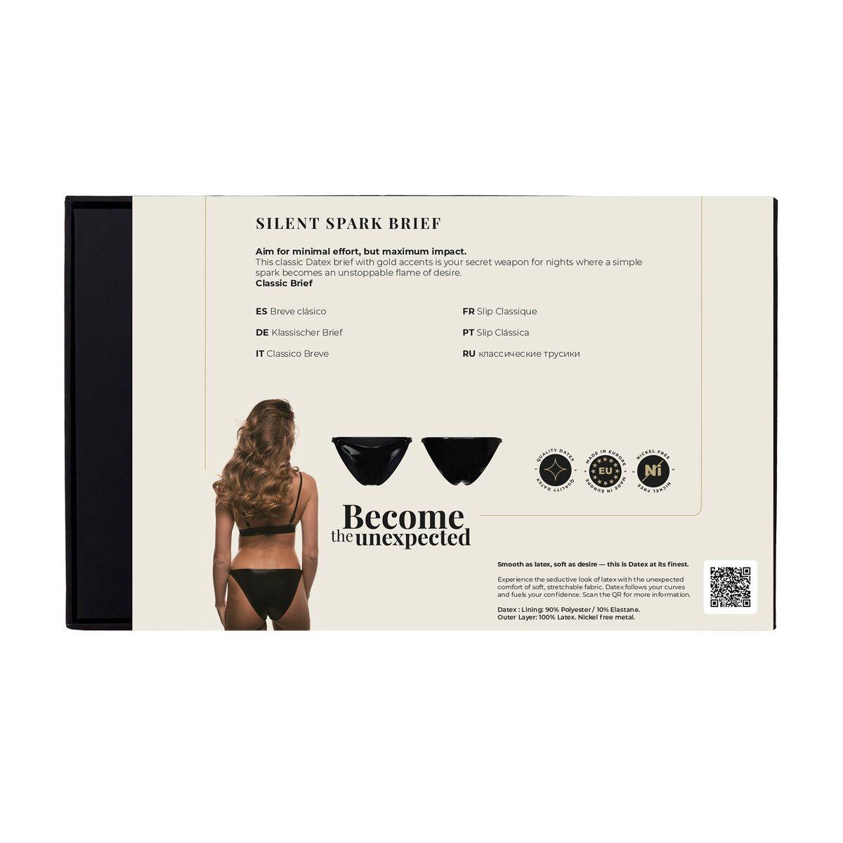 Conjunto de Lencería Guilty Pleasure Negro (XL)