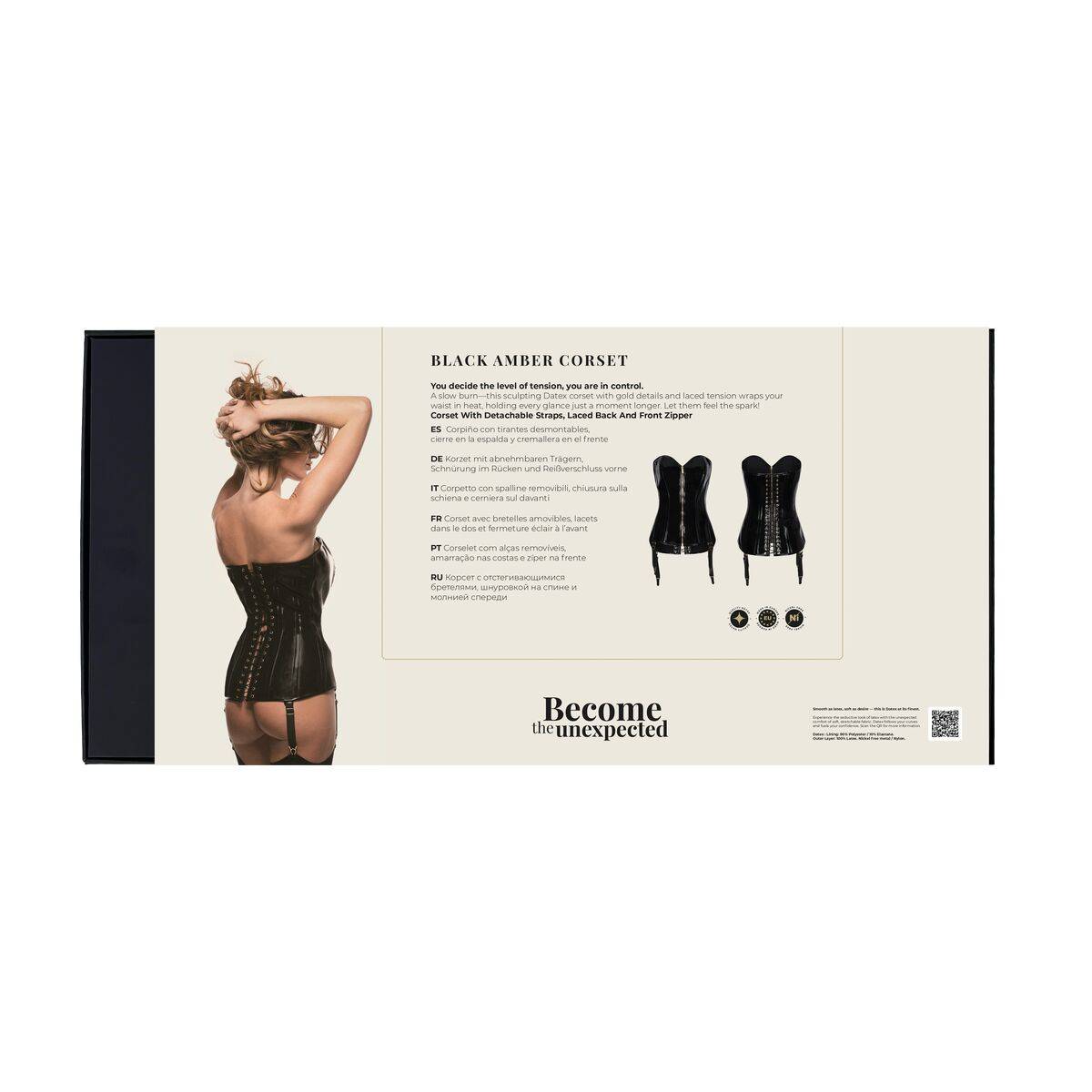 Body Corsé Guilty Pleasure Negro (XL)