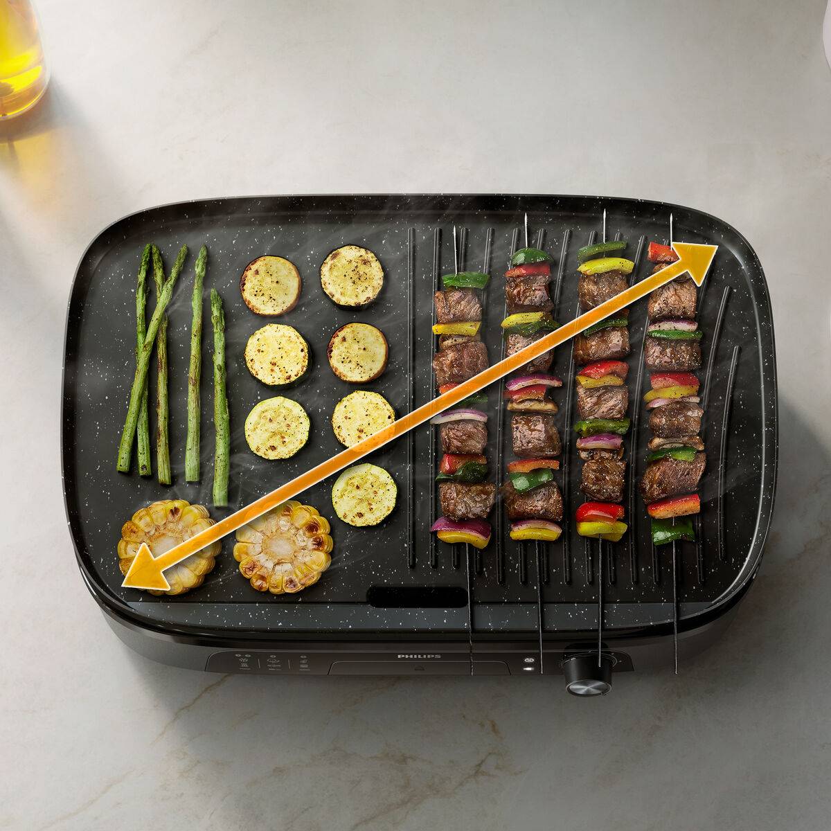 Plancha de Cocina Philips HD6210/90 Negro 2400 W