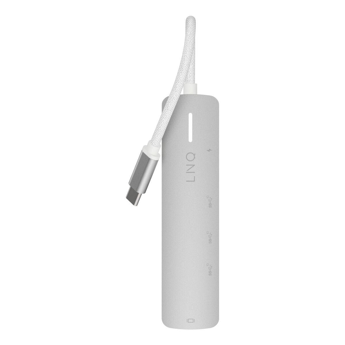 Hub USB Linq Byelements LQ49051 Blanco Gris
