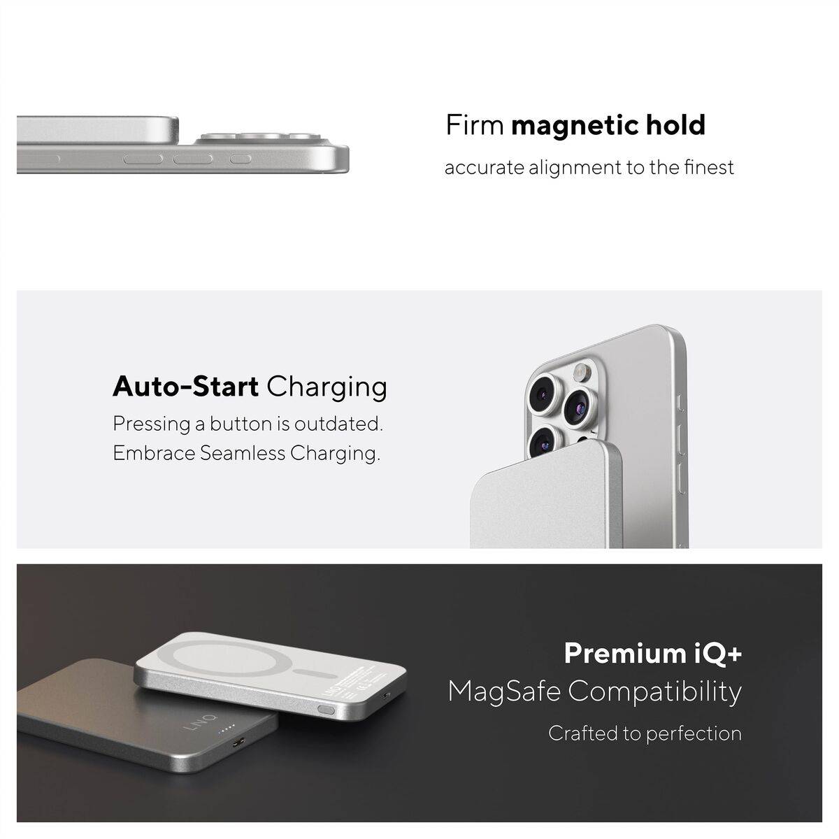 Powerbank Linq Byelements LQWP052 Plateado 5000 mAh