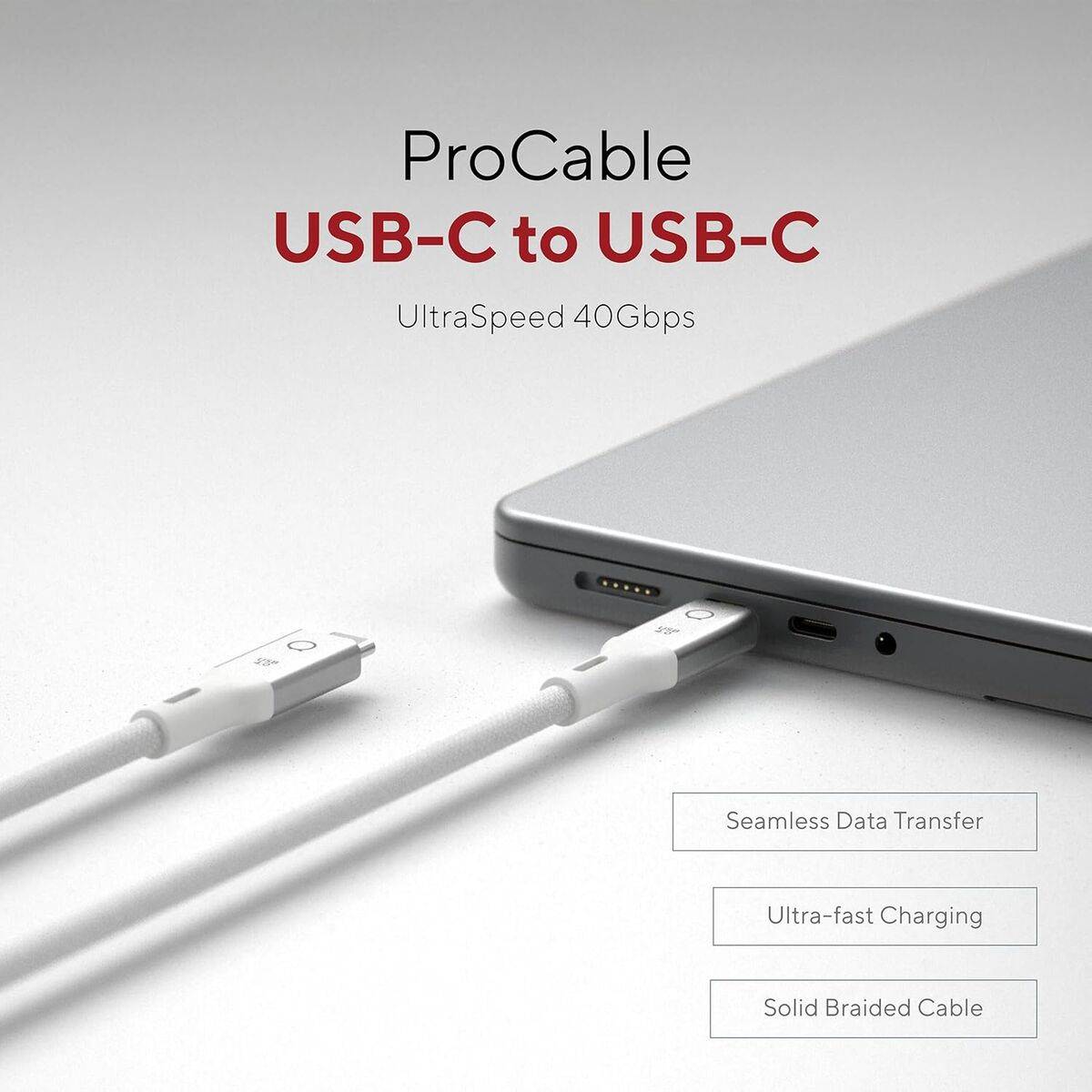 Cable USB Linq Byelements LQCU4100 Blanco 1 m