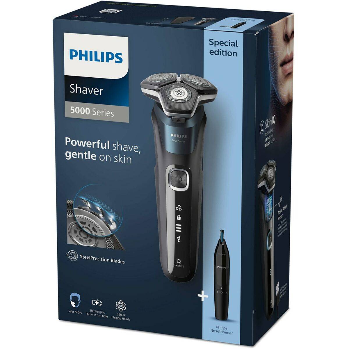 Afeitadora Eléctrica Recargable Philips