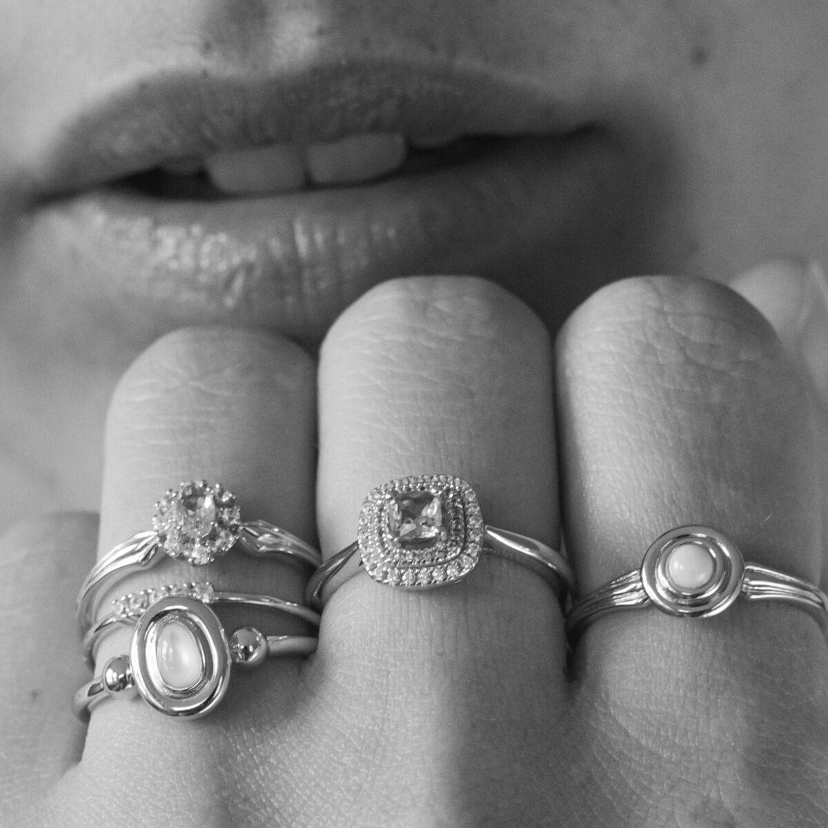 Anillo Mujer 24KAE 124152S/56 Plateado 16