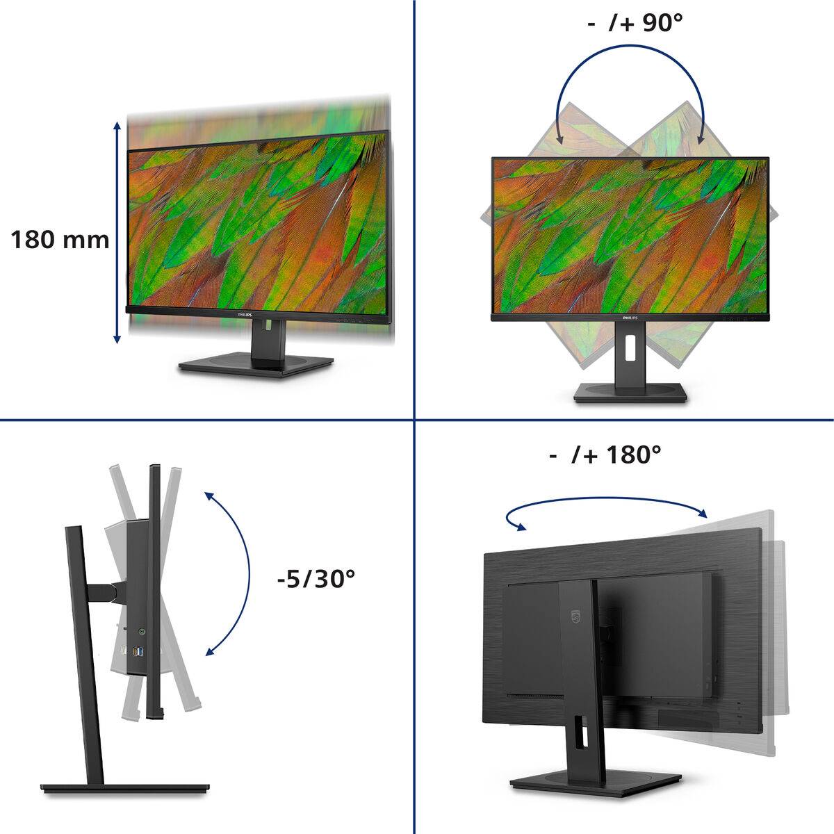 Monitor Philips 32B1U3900/00 4K Ultra HD 32"