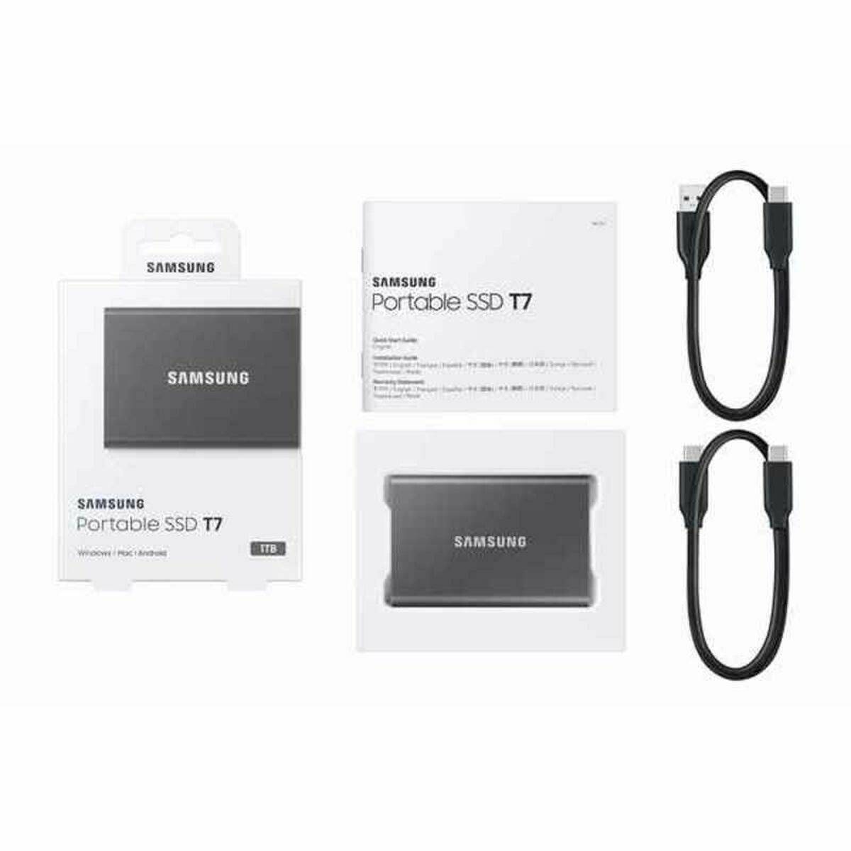 Disco Duro Externo Samsung Portable SSD T7 Gris 1 TB