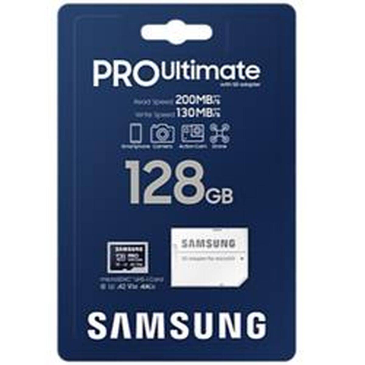 Tarjeta de Memoria Micro SD con Adaptador Samsung MB-MY128SA/WW 128 GB