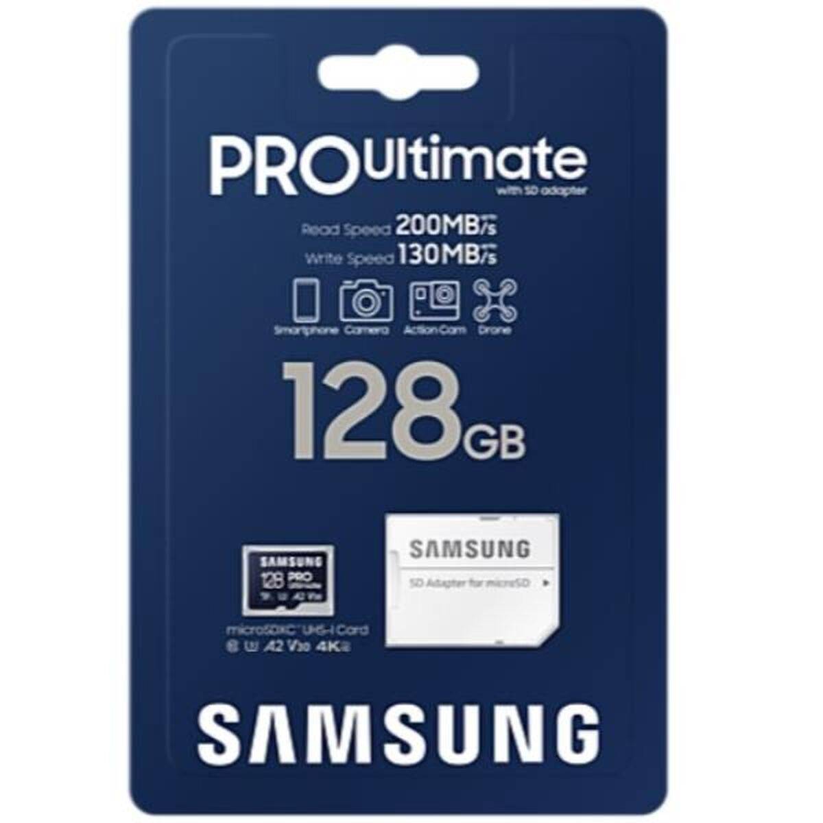 Tarjeta de Memoria Micro SD con Adaptador Samsung MB-MY128SA/WW 128 GB