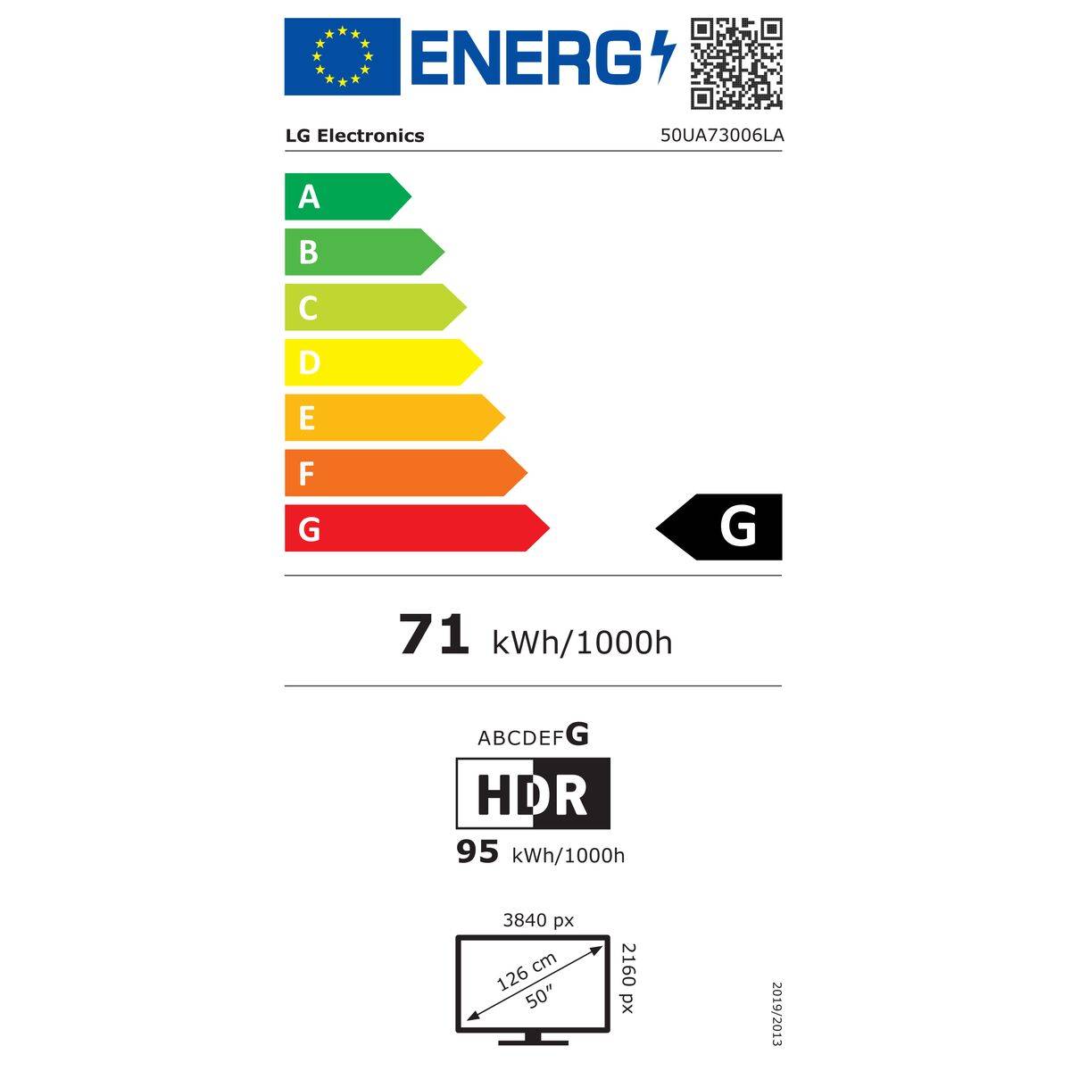 Smart TV LG 50UA73006LB 50 50" 4K Ultra HD LED HDR D-LED