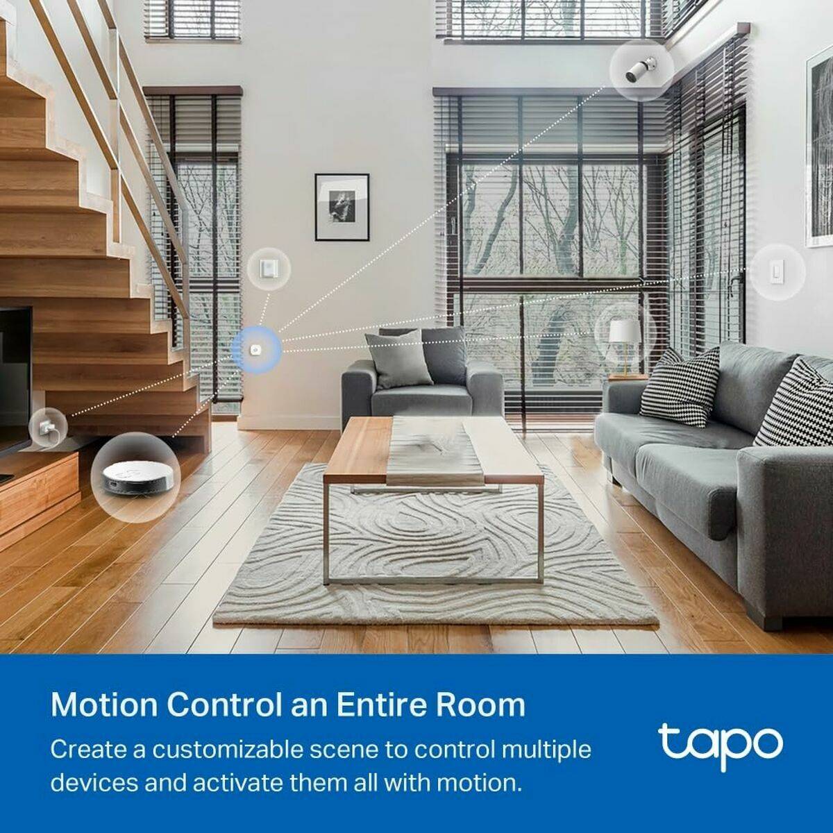 Sensor de Movimiento TP-Link TAPO T30 KIT Montaje en pared 4 Piezas