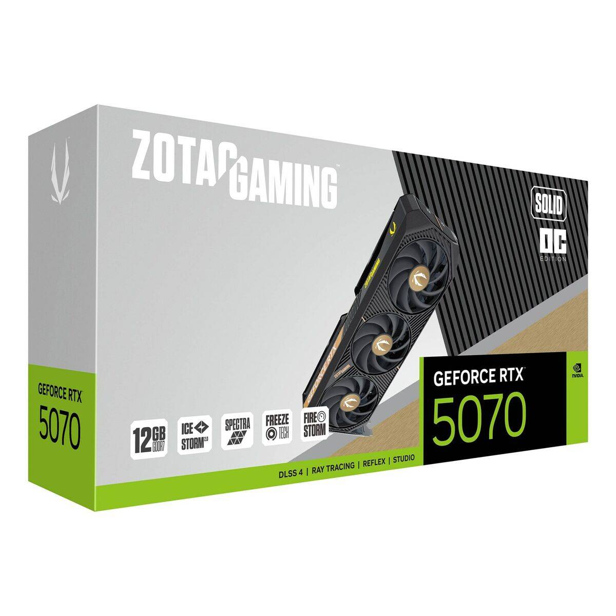 Tarjeta Gráfica Zotac ZT-B50700J-10P nvidia geforce rtx 5070 12 GB