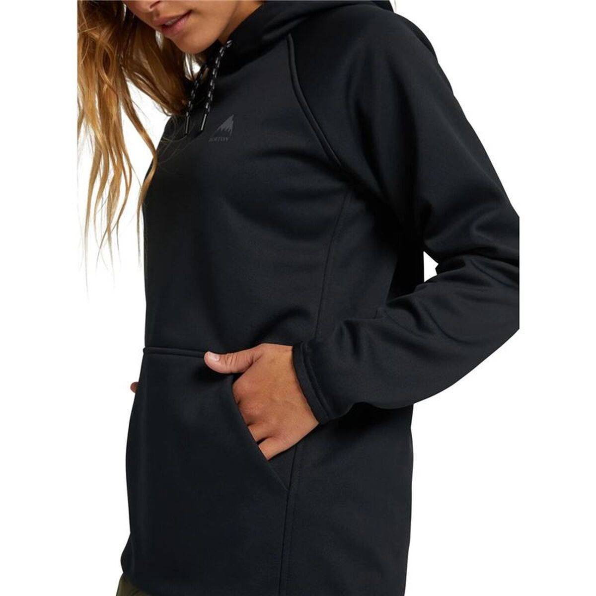Sudadera con Capucha Hombre Burton Crown Weatherproof Pullover Fleece Negro