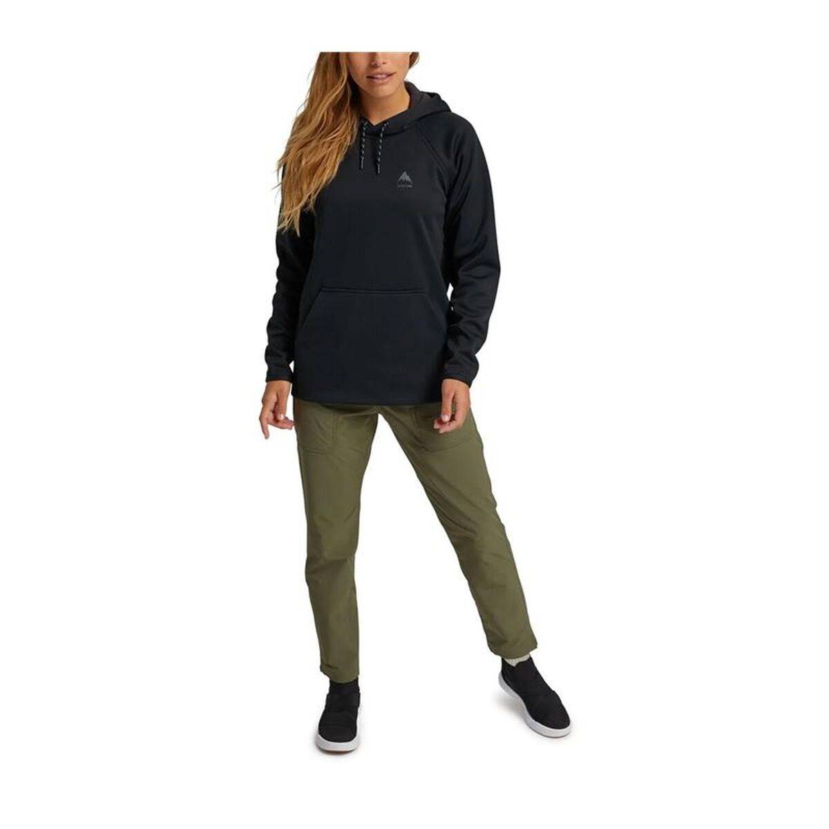 Sudadera con Capucha Hombre Burton Crown Weatherproof Pullover Fleece Negro