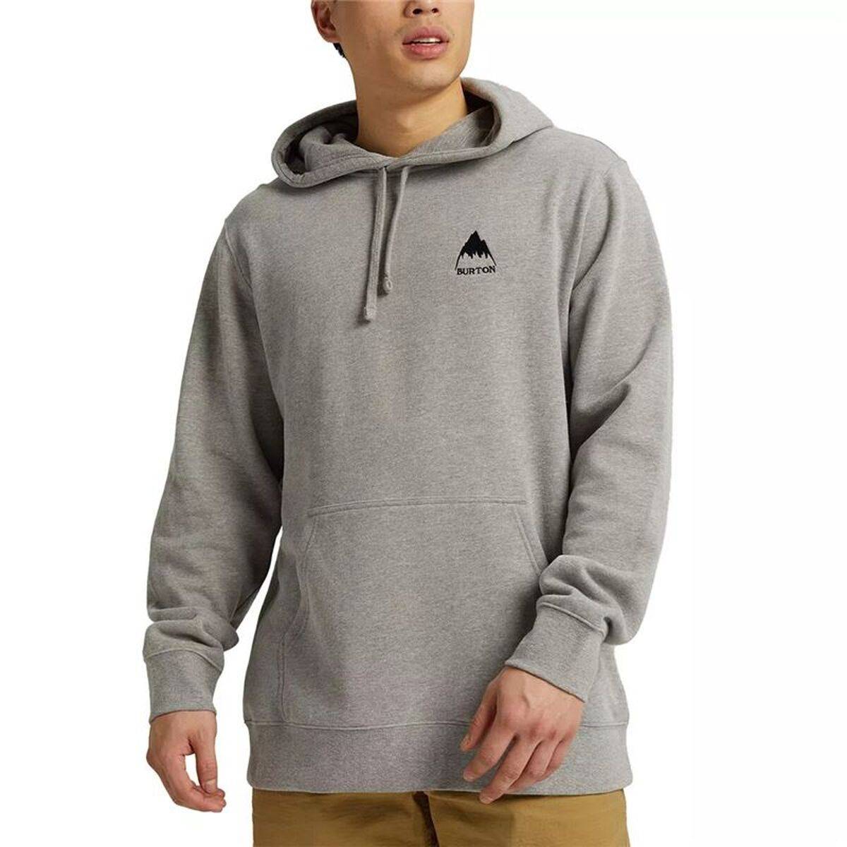 Sudadera con Capucha Hombre Burton Mountain Pullover Hoodie Gris claro
