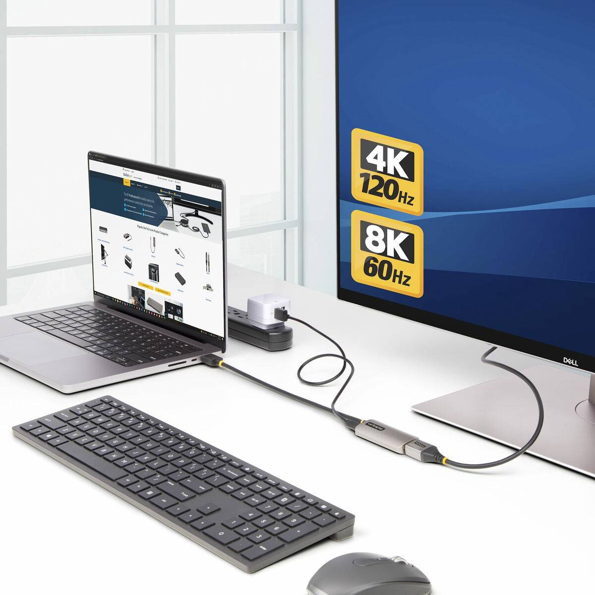 Adaptador DisplayPort a HDMI Startech 148B-HDMI-DP-8K 30 cm