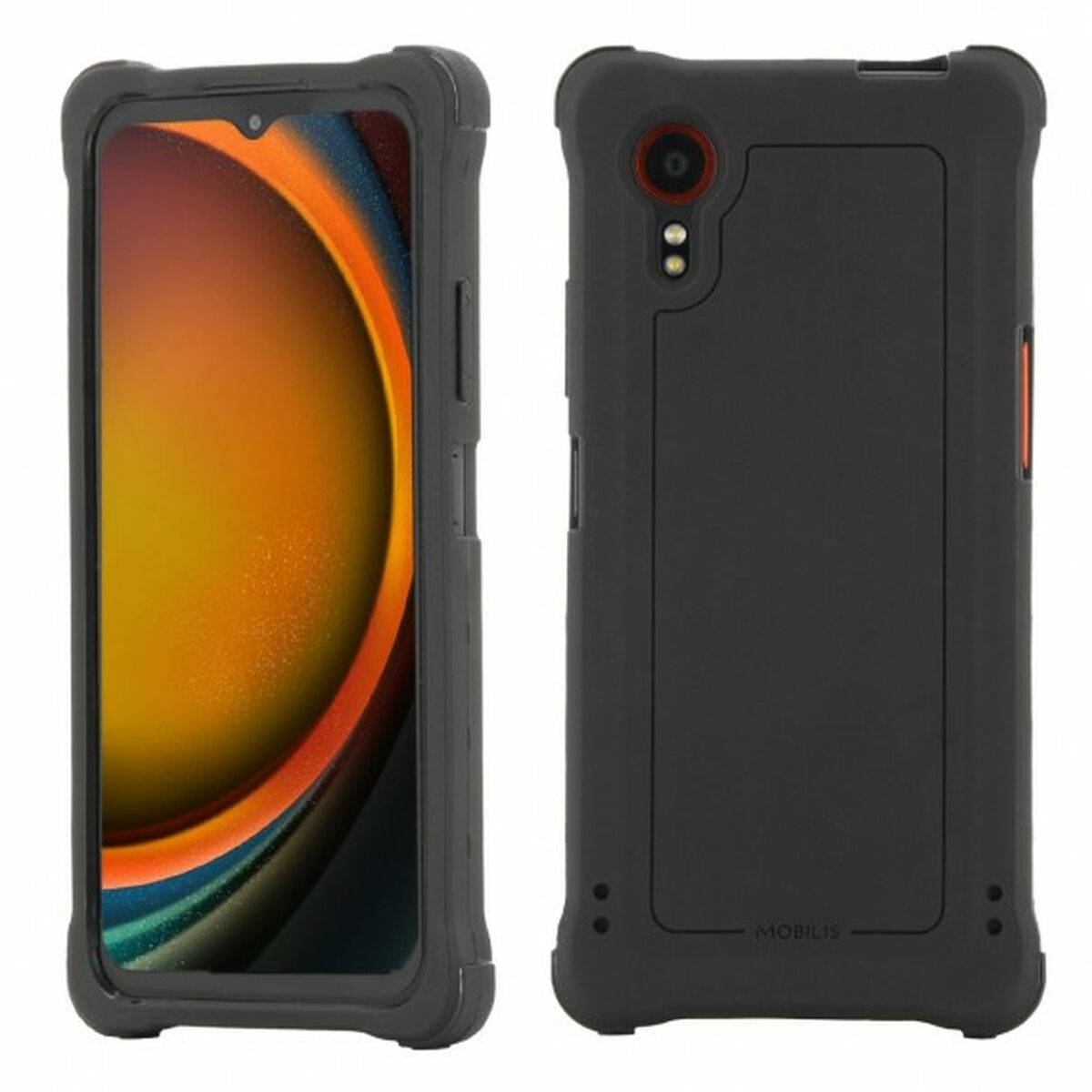 Funda para Móvil Mobilis 054016 Negro Gris