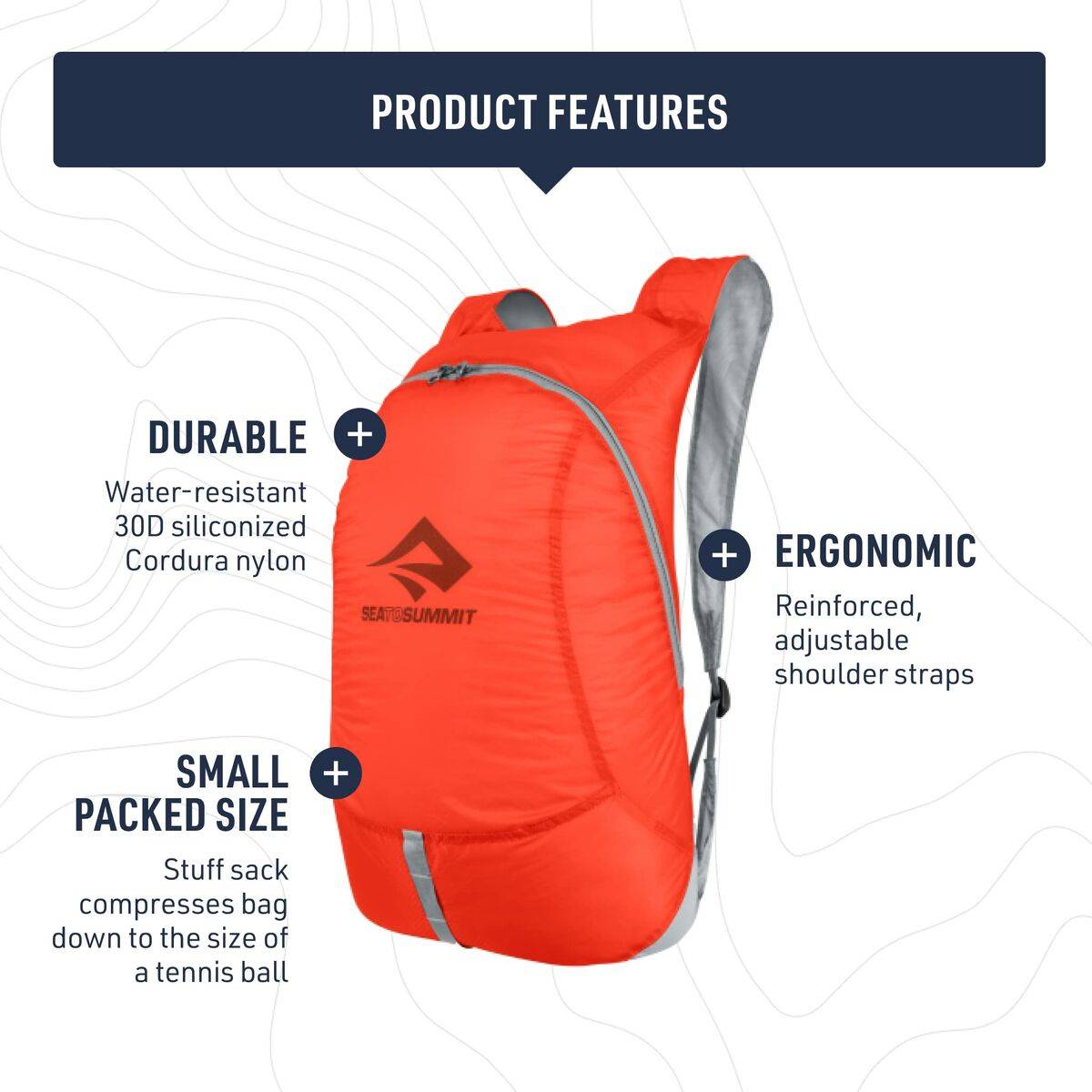 Mochila de Montaña Sea to Summit Ultra-Sil Day Pack Azul (Azul)
