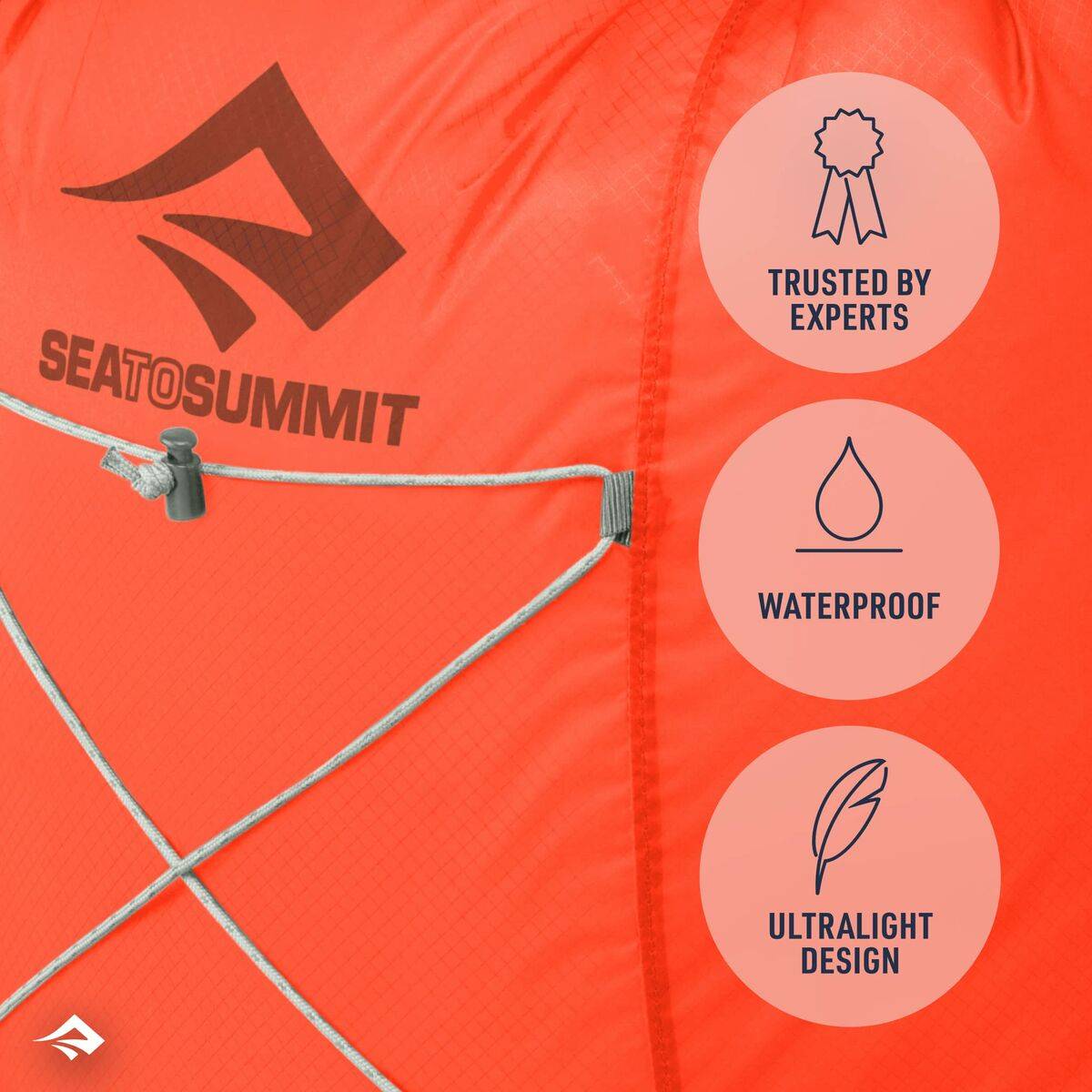 Mochila de Montaña Sea to Summit Ultra-Sil Dry Day Pack Naranja Plateado 22 L