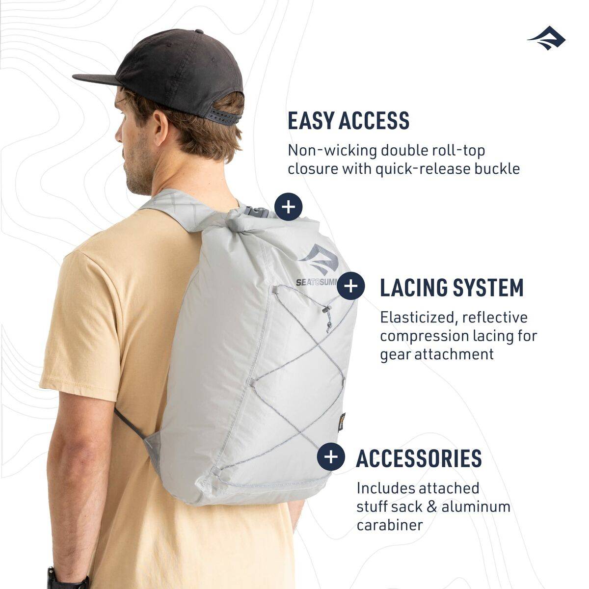 Mochila de Montaña Sea to Summit Ultra-Sil Dry Day Pack Naranja Plateado 22 L