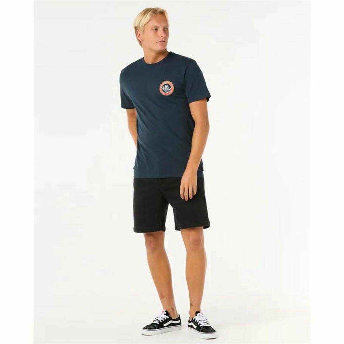 Camiseta de Manga Corta Hombre Rip Curl Shred Til Tee Azul marino