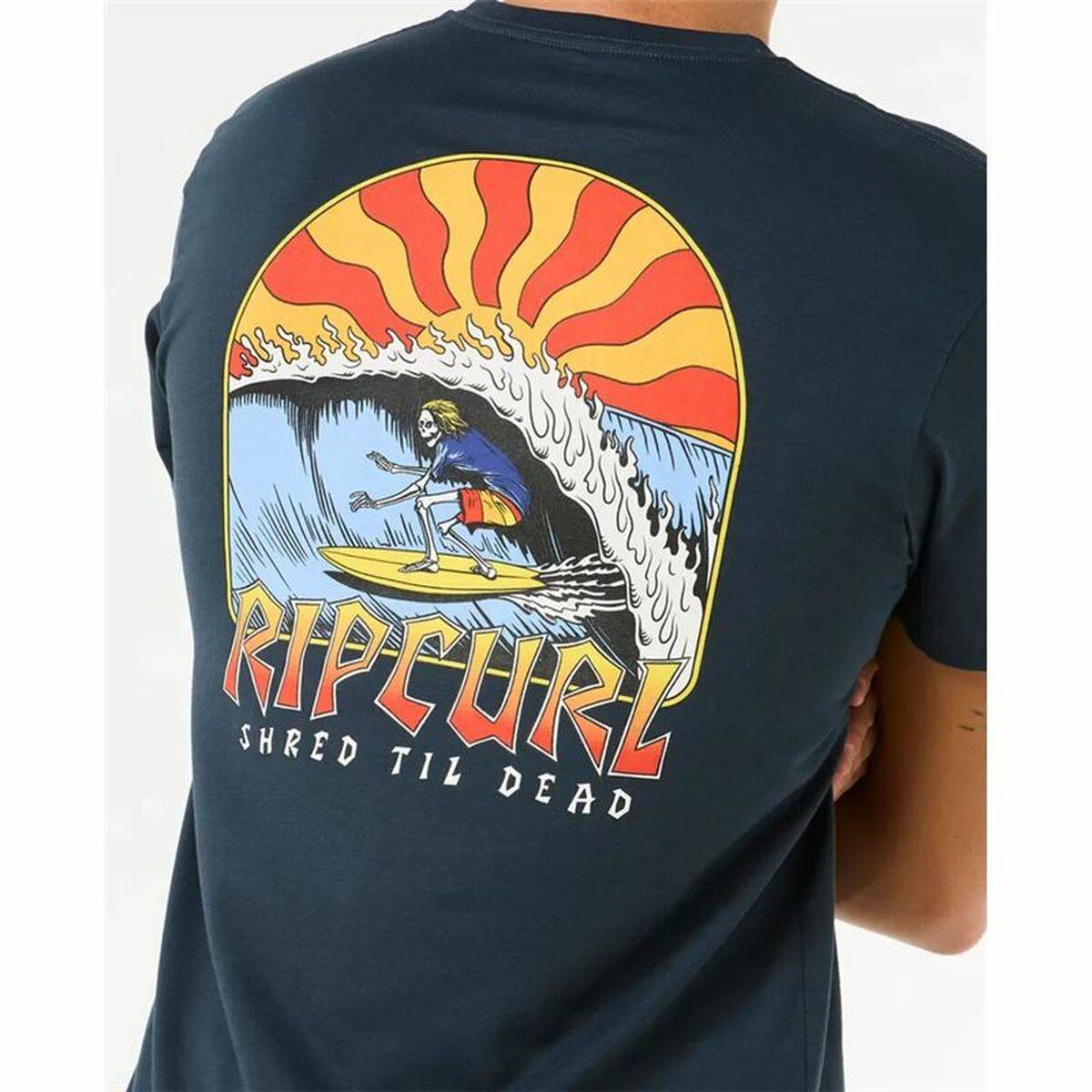 Camiseta de Manga Corta Hombre Rip Curl Shred Til Tee Azul marino