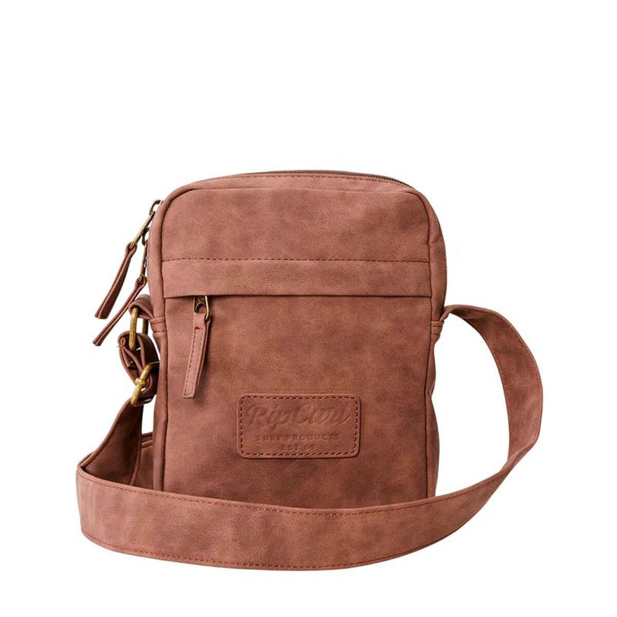 Bolso Bandolera Rip Curl Classic Leazard No Idea Pouch Marrón