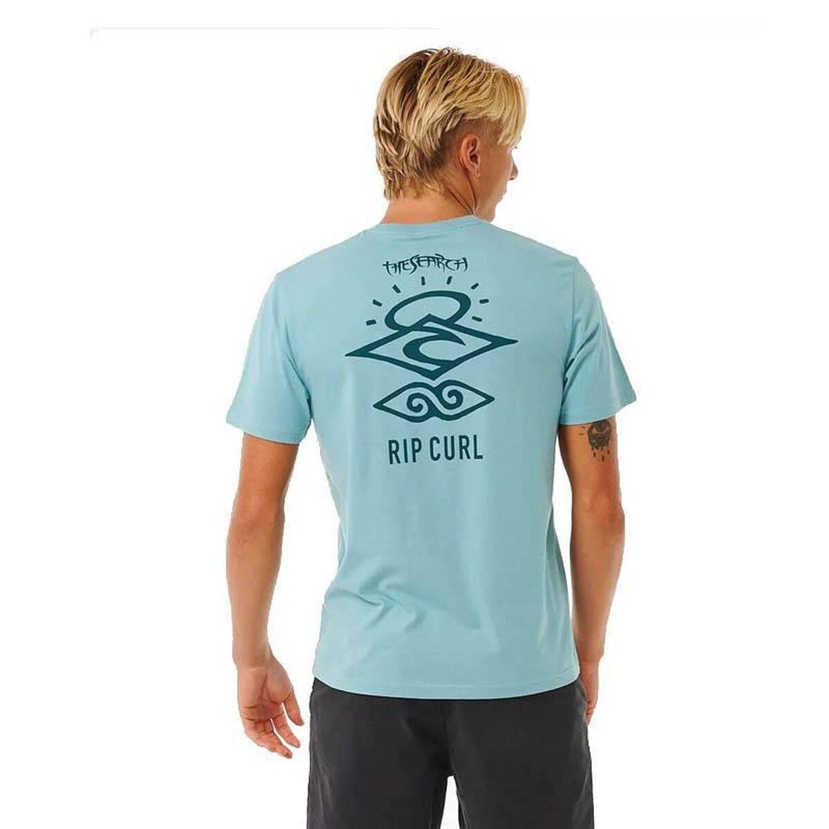 Camiseta de Manga Corta Hombre Rip Curl Search Icon Tee Verde