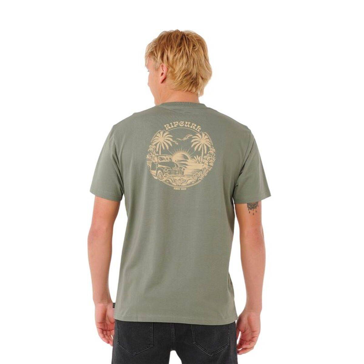 Camiseta de Manga Corta Hombre Rip Curl Surf Trip Tee Azul