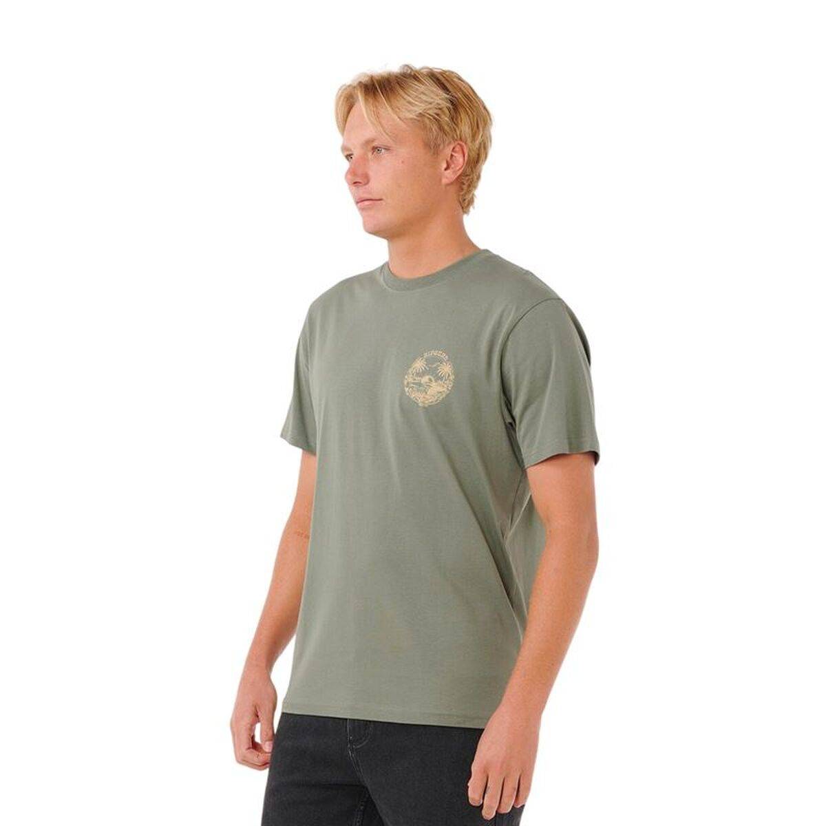 Camiseta de Manga Corta Hombre Rip Curl Surf Trip Tee Azul