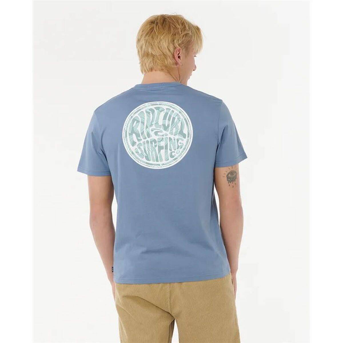 Camiseta de Manga Corta Hombre Rip Curl Drifter Tee Azul