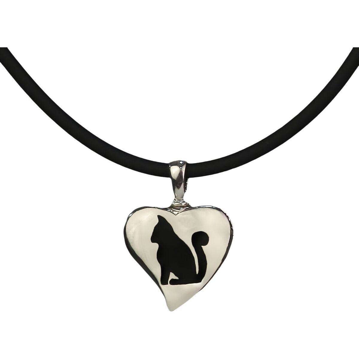 Colgante Mujer Pet Zen 15 X 16 MM Negro Plateado
