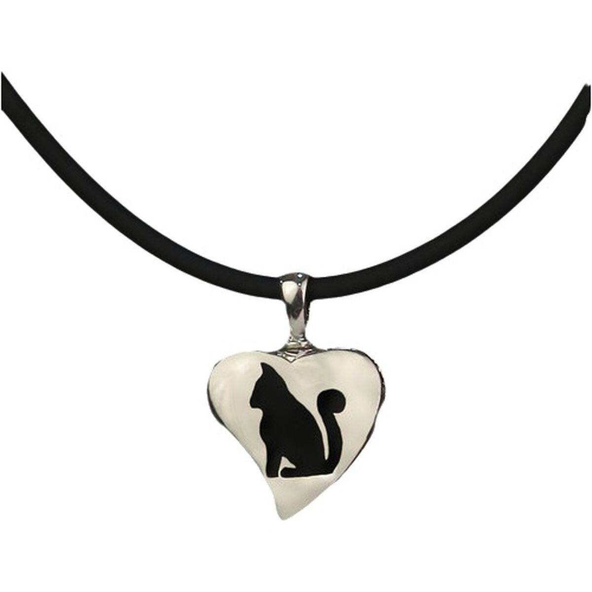 Colgante Mujer Pet Zen 15 X 16 MM Negro Plateado