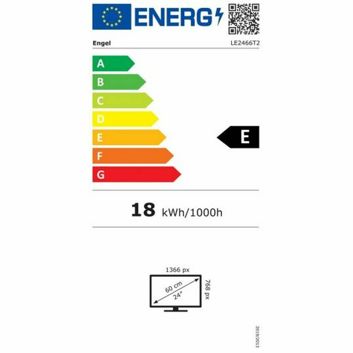 Televisión Engel LE2466T2 HD 24" LED