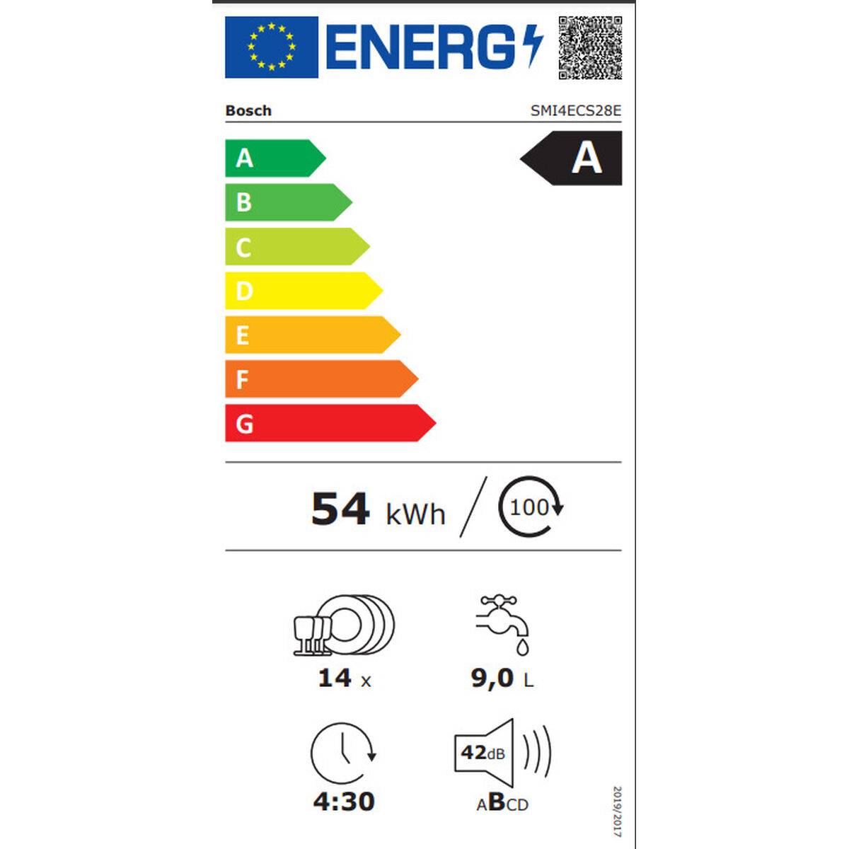 Lavavajillas BOSCH SMI4ECS28E