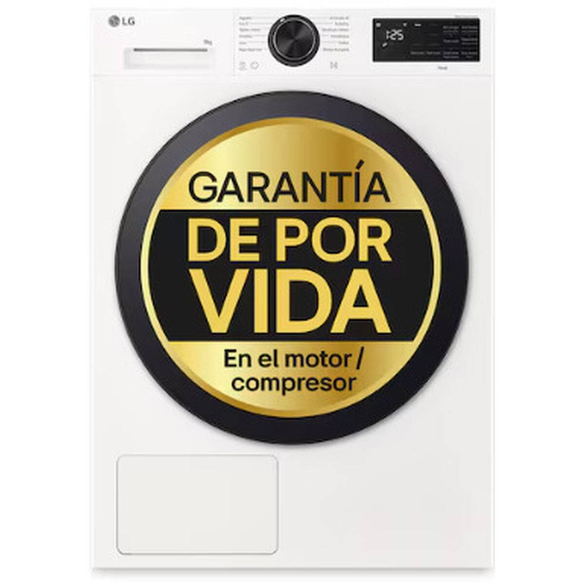Secadora con bomba de calor LG RHX5009TLB 9 kg