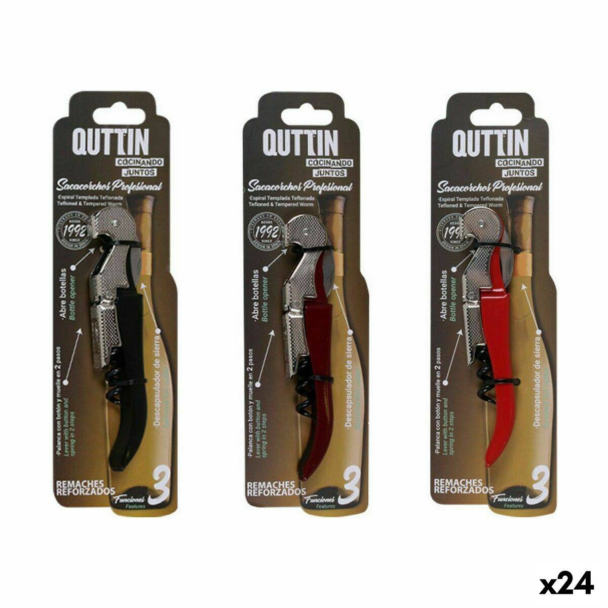 Sacacorchos Quttin 12,5 x 3 cm (24 Unidades)