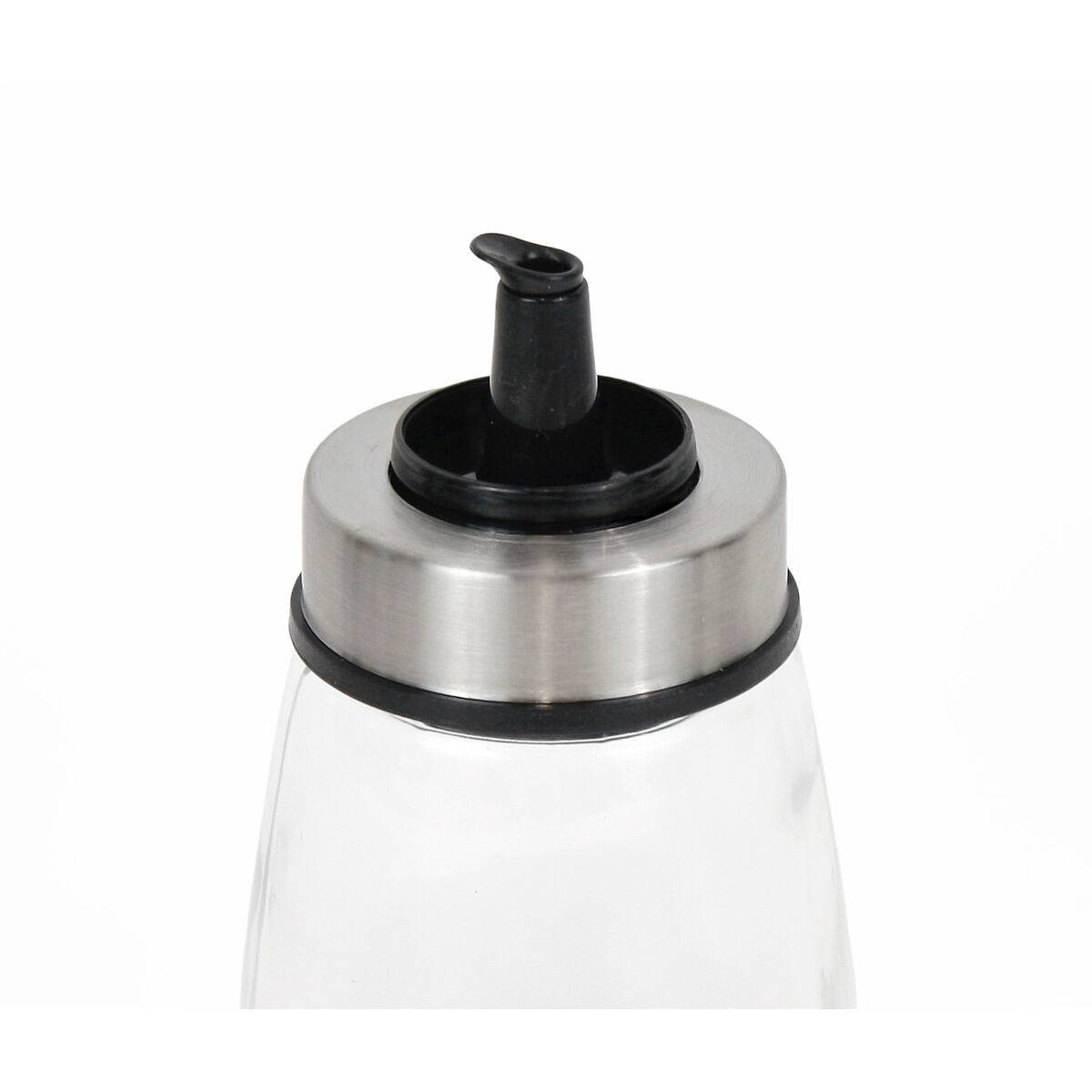 Aceitera Quttin Transparente Plateado Vidrio 200 ml 6,5 x 6,5 x 12,5 cm (12 Unidades)